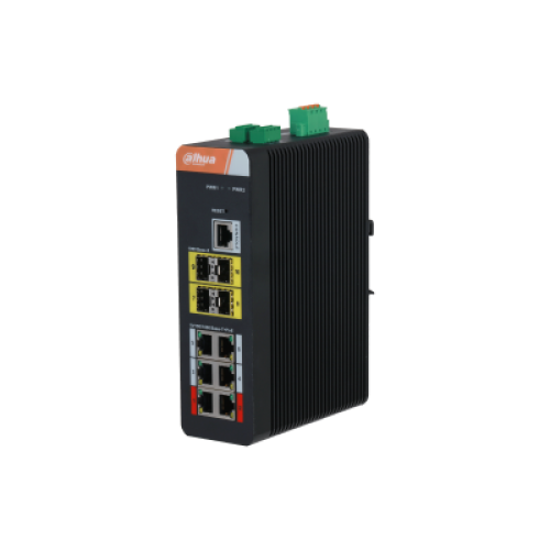 PFS4210-8GT-DP 8 bağlantı noktalı PoE'ye (Yönetilen) sahip 10 bağlantı noktalı Gigabit Endüstriyel Switch